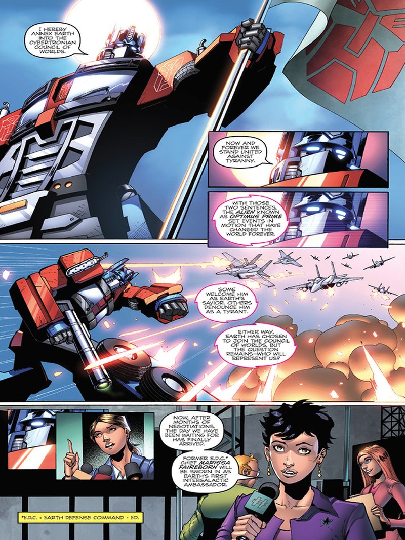 Preview First Strike 1 Transformers & GI Joe In A Hasbro Comic Book